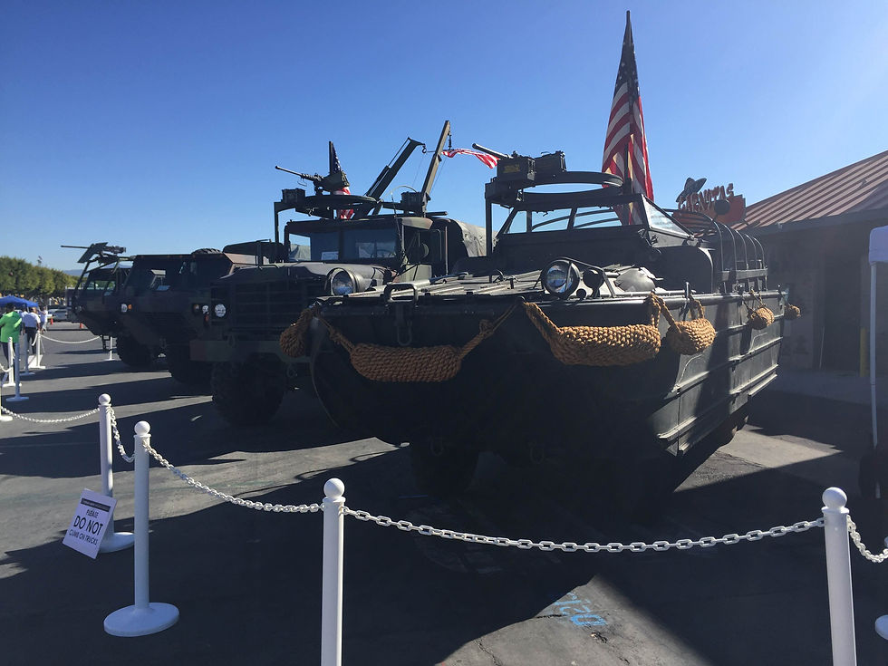 Military Equipment displayed at the Special Veteran's Day Fair. Photo by Kimberly Arreola