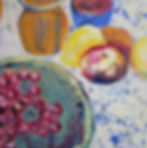 Cherry platter and pots