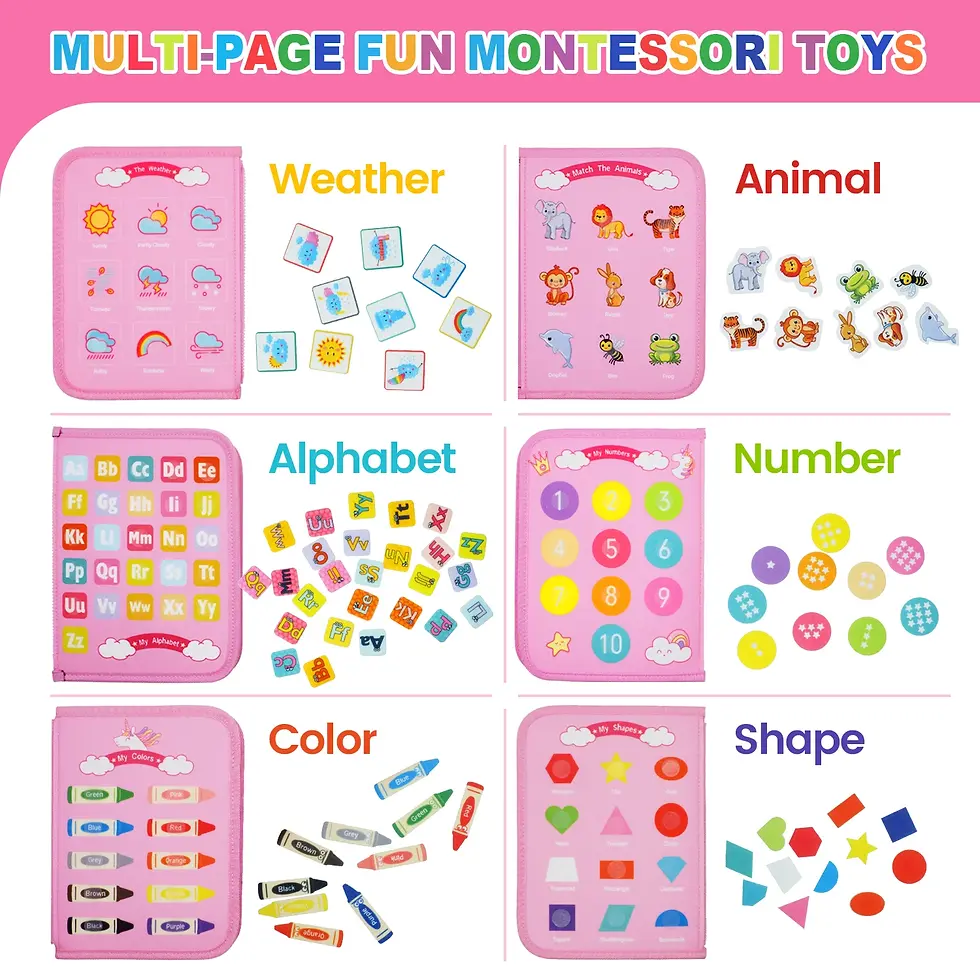 Küçük resim: Montessori Busy Board Toy