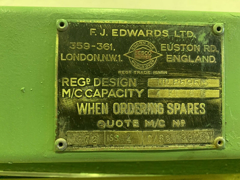 Thumbnail: FJ Edwards 50” Treadle Guillotine