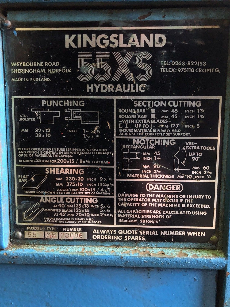 Thumbnail: Kingsland 55XS Hydraulic 5 station Universal steelworker