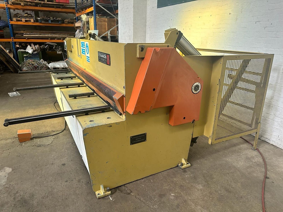 Thumbnail: Edwards Pearson GE 3m x 6.5mm Hydraulic Sheet Metal Guillotine