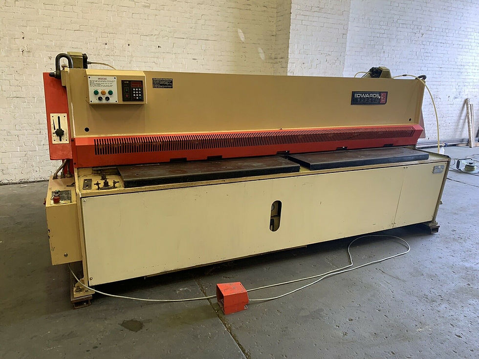 Thumbnail: Edwards Pearson 3m Hydraulic Sheet Metal Guillotine