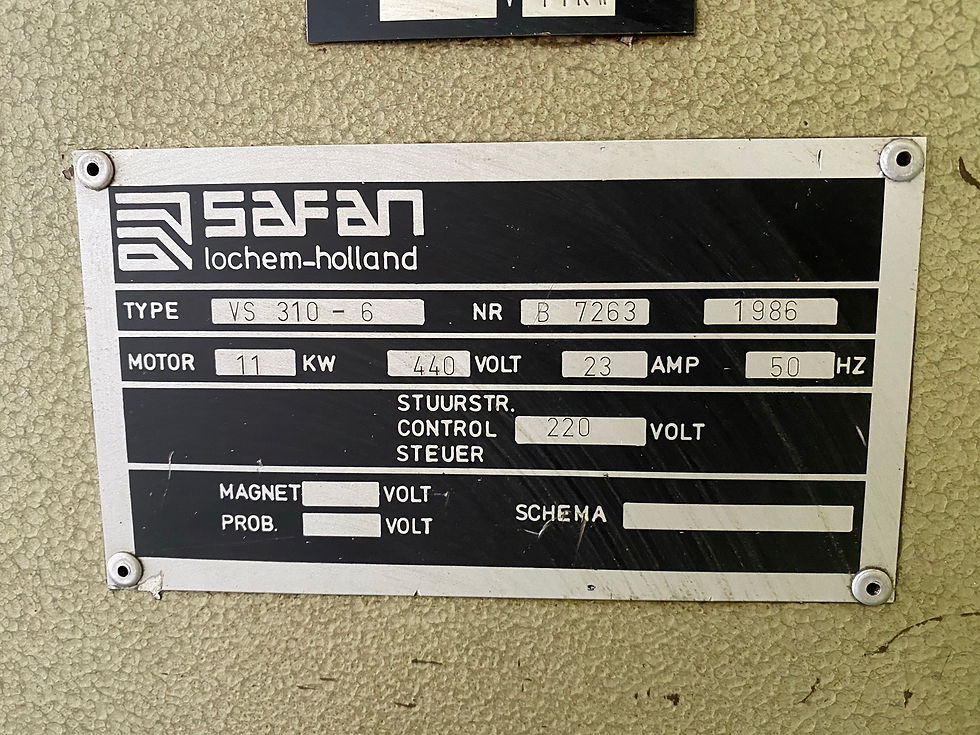 Thumbnail: Safan (Holland) VS 310-6 Sheet Metal Guillotine