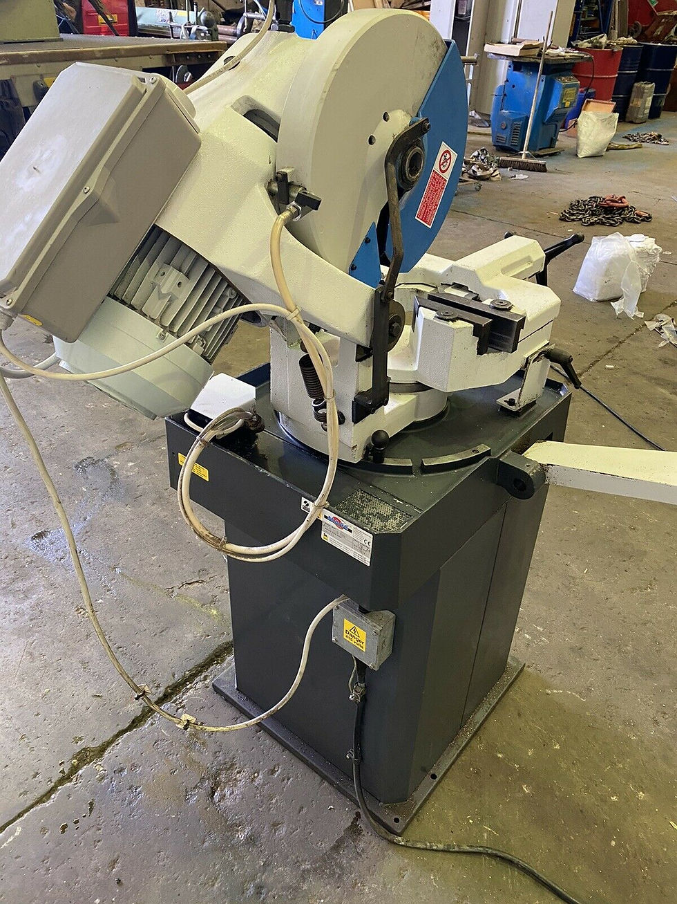 Thumbnail: MACC NEW 350 EDV Pull Down Mitre Chop Saw