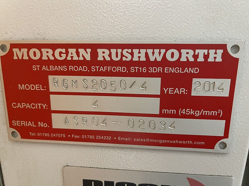 Thumbnail: Morgan Rushworth Sheet Metal Guillotine