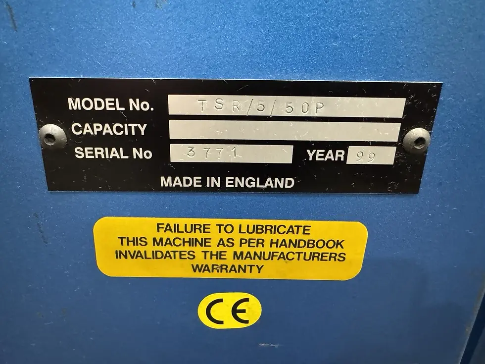 Thumbnail: Walton’s TSR/ 5/50P Powered Bending Slip Rolls