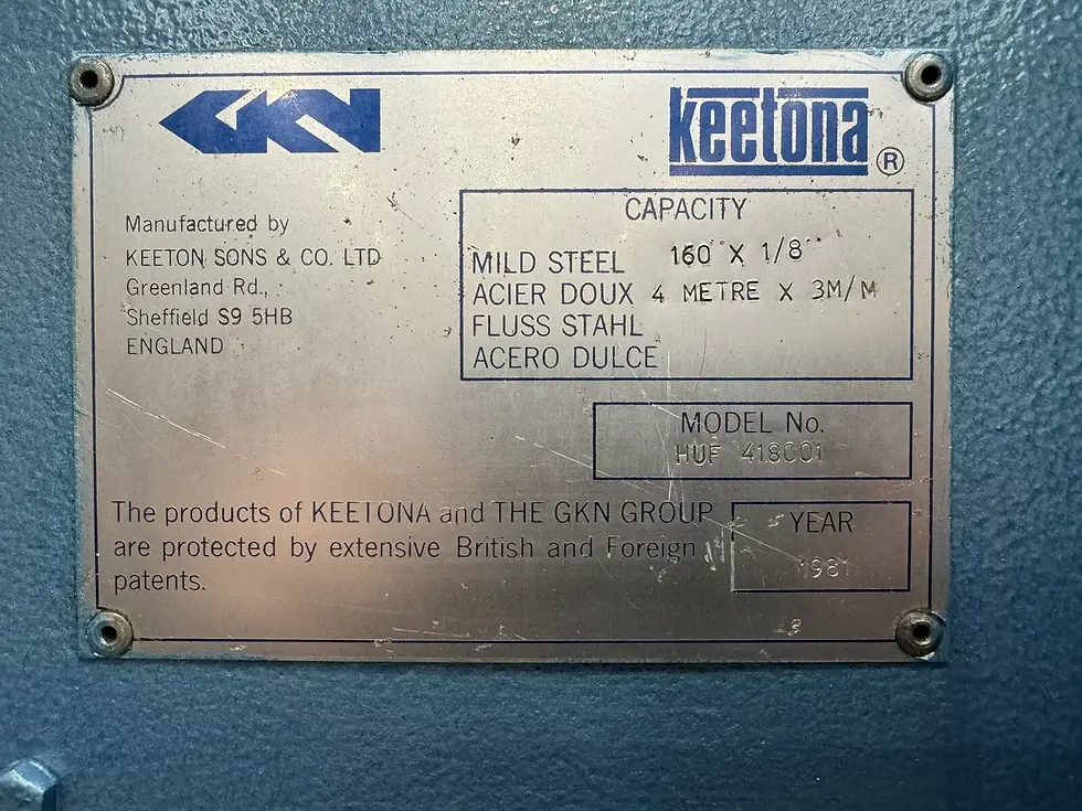 Thumbnail: Keetona 4m Hydroform Powered Box & Pan Folder