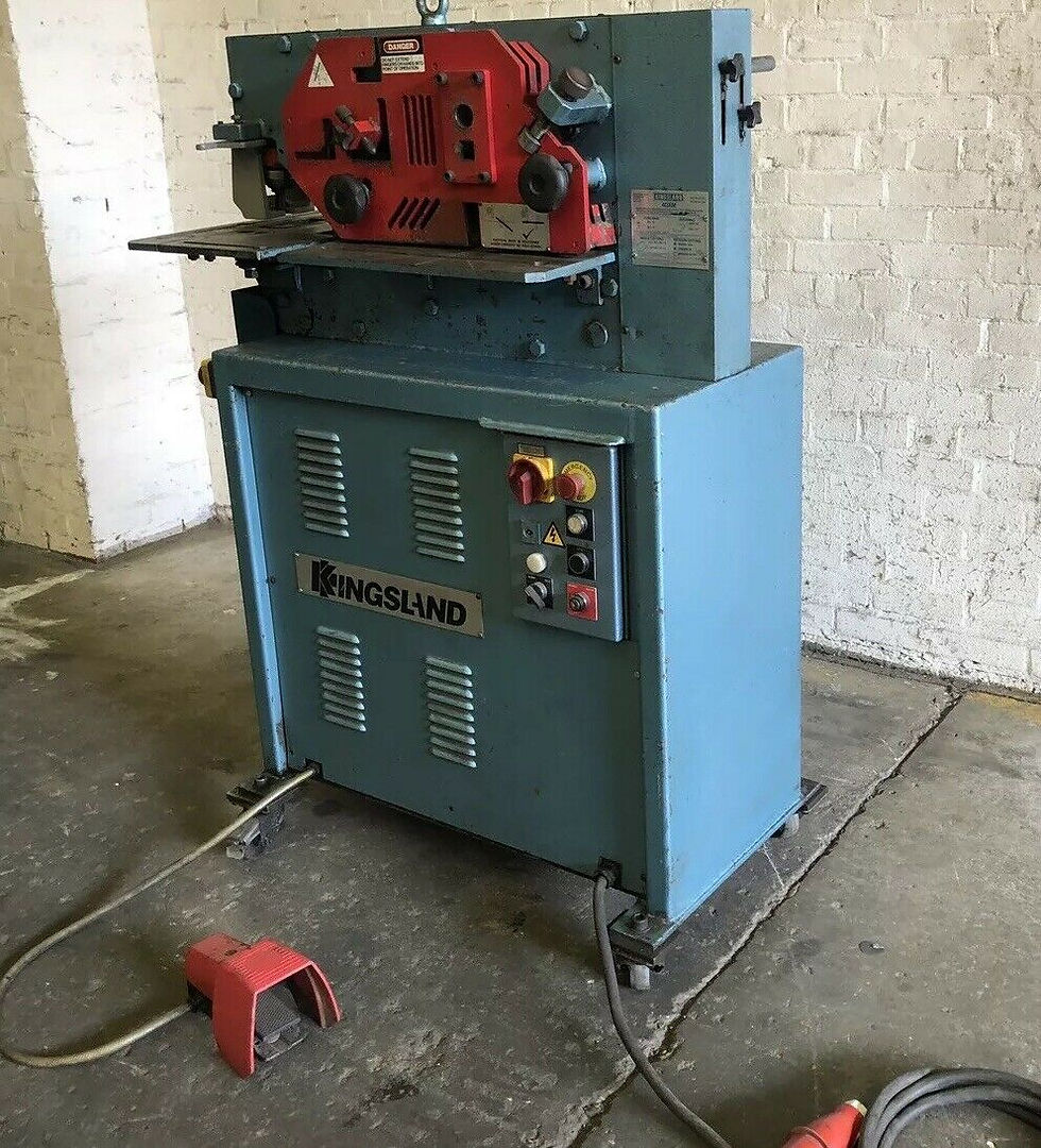 Thumbnail: Kingsland 40xm Hydraulic Universal Ironworker 40 Ton