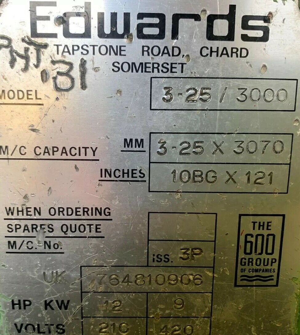 Thumbnail: Edwards Truecut DD Sheet Metal Guillotine