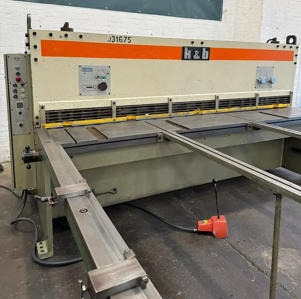 Thumbnail: K & B 3m x 6mm Hydraulic Guillotine