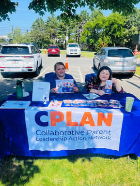 CPLAN parent leaders volunteering to spread the word about CPLAN's mission of empowering parents to advocate for equity in education.