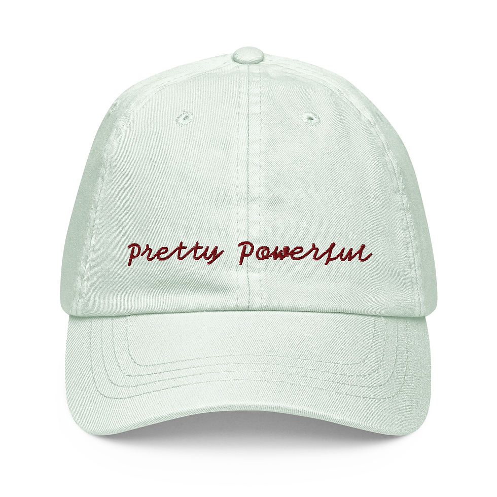 Thumbnail: Pastel baseball hat "Pretty Powerful" 