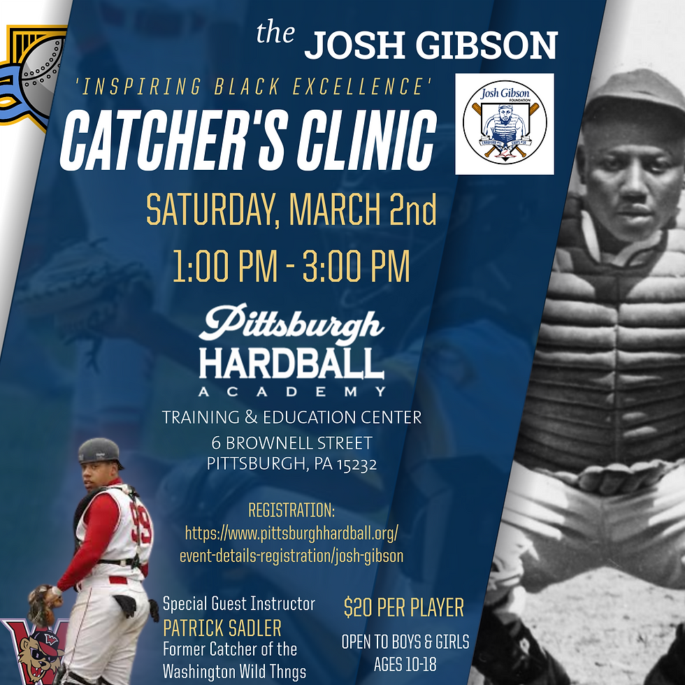 Josh Gibson Inspiring Black Excellence Catchers Clinic