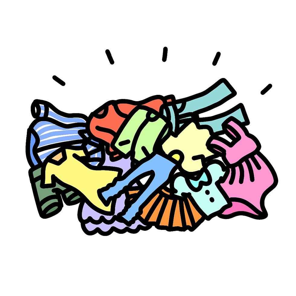 大量の服 片付け