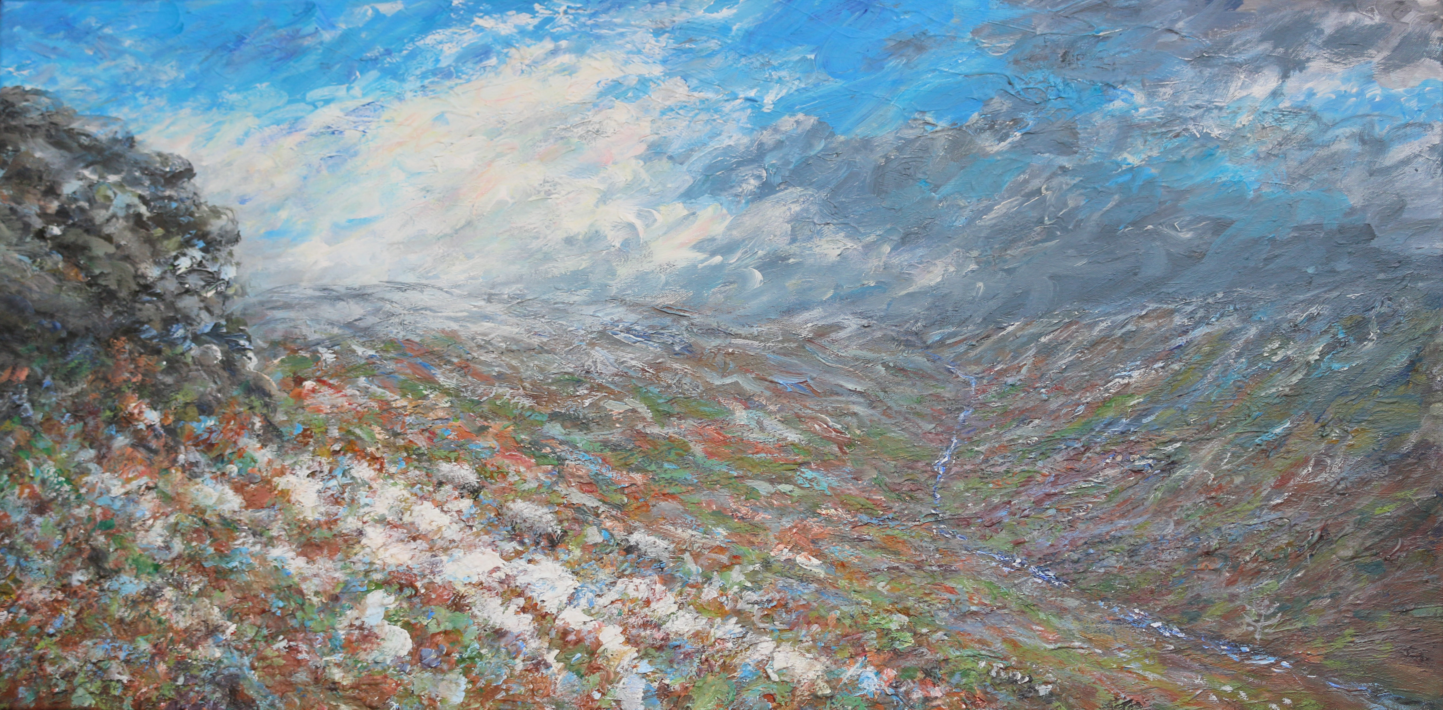 A scattering of snow 110x60cm