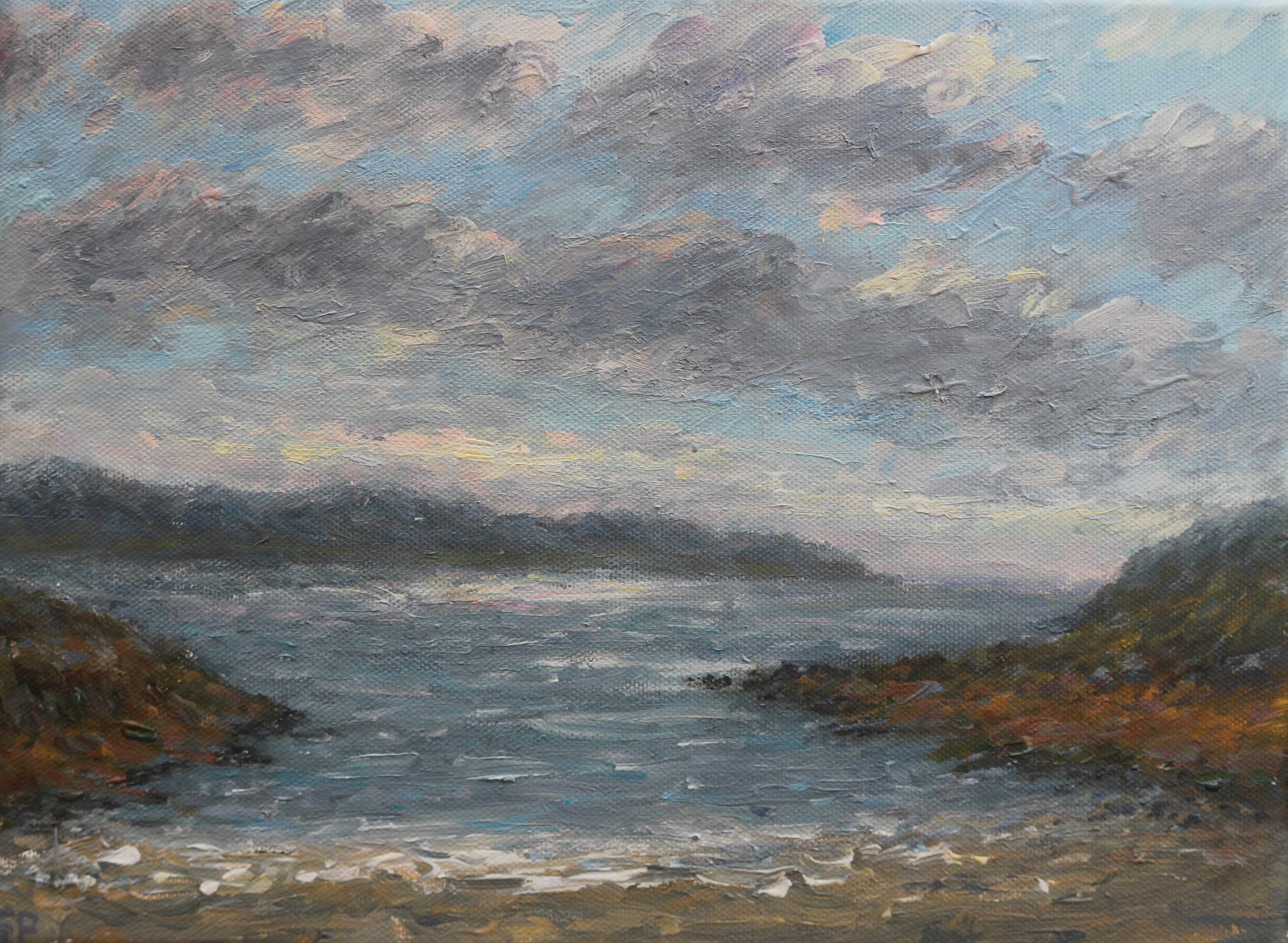 Across the bay at Ardamurchen 23x32 cm