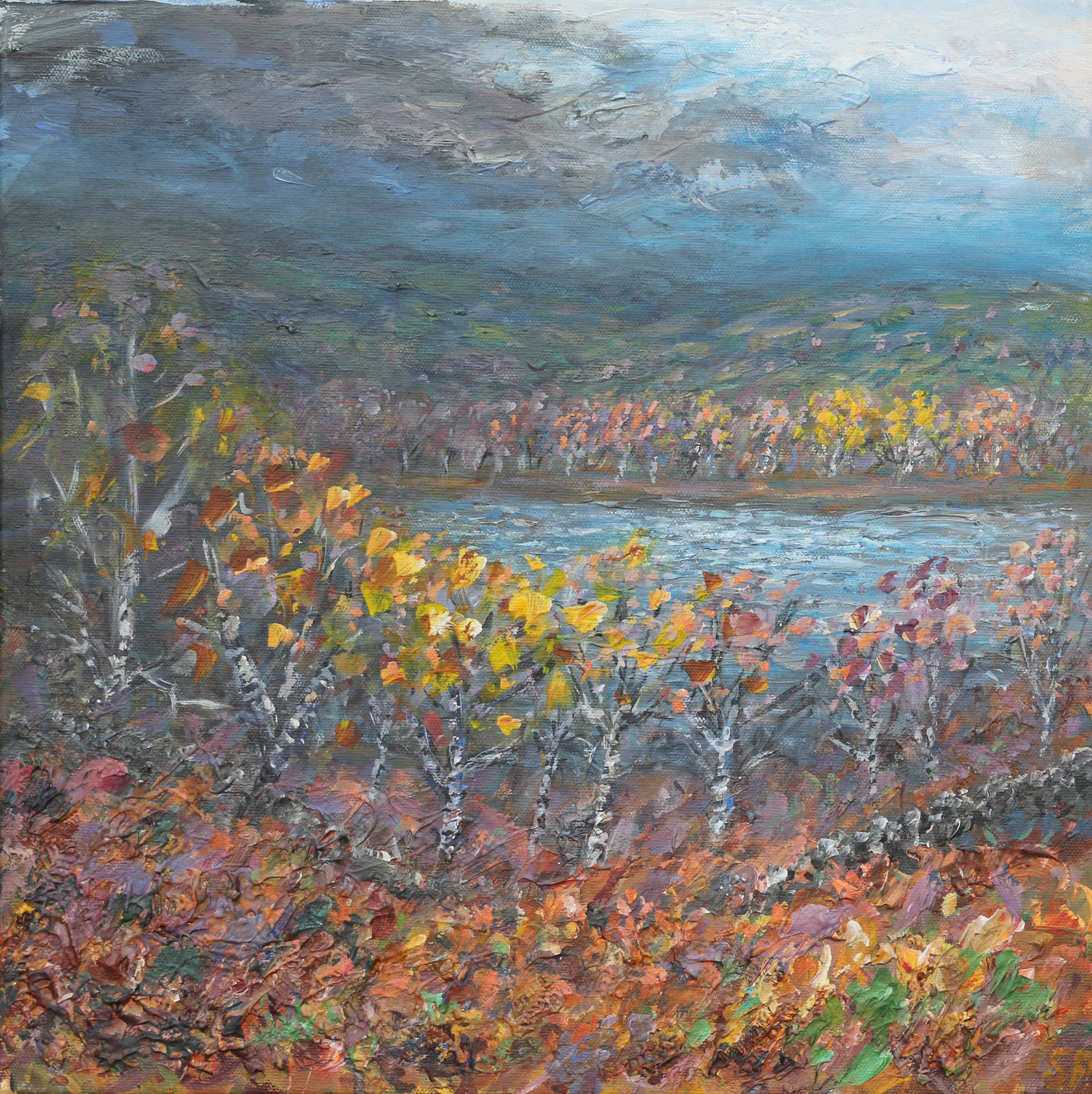 Autumn at Torside 60x60cm SOLD