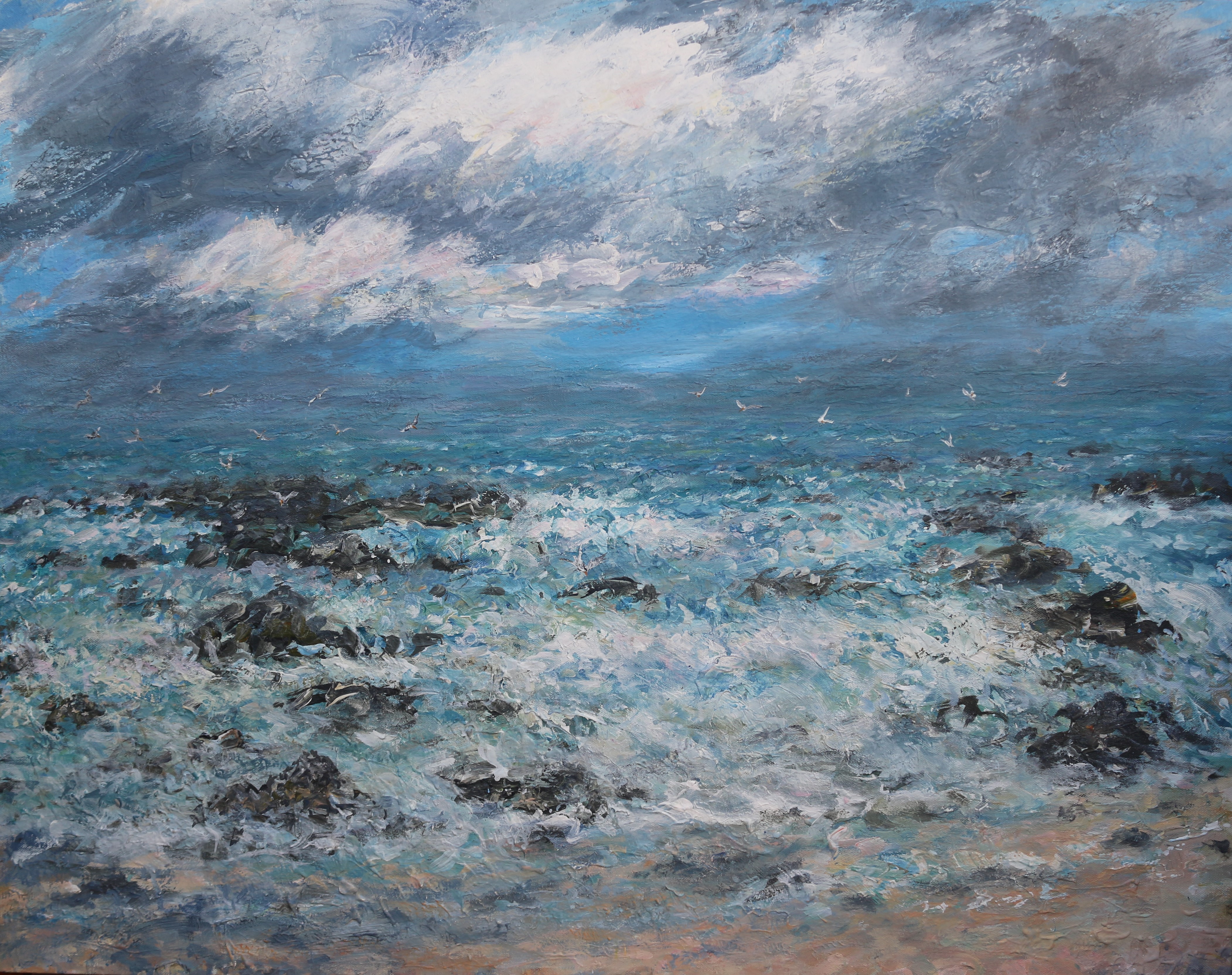 Beyond the Waves 80x100cm