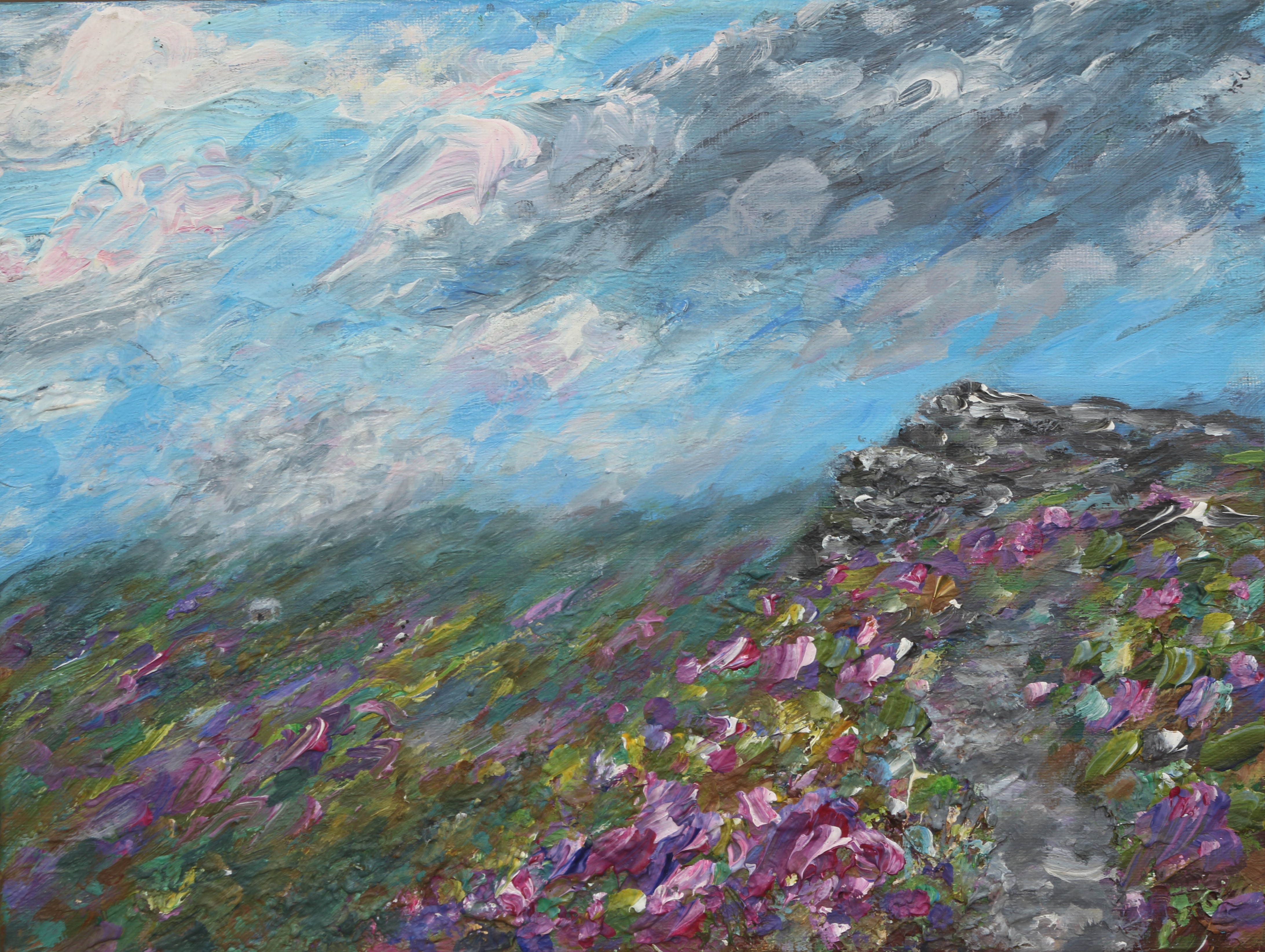 Path to Wormstones , heather 30x40cm
