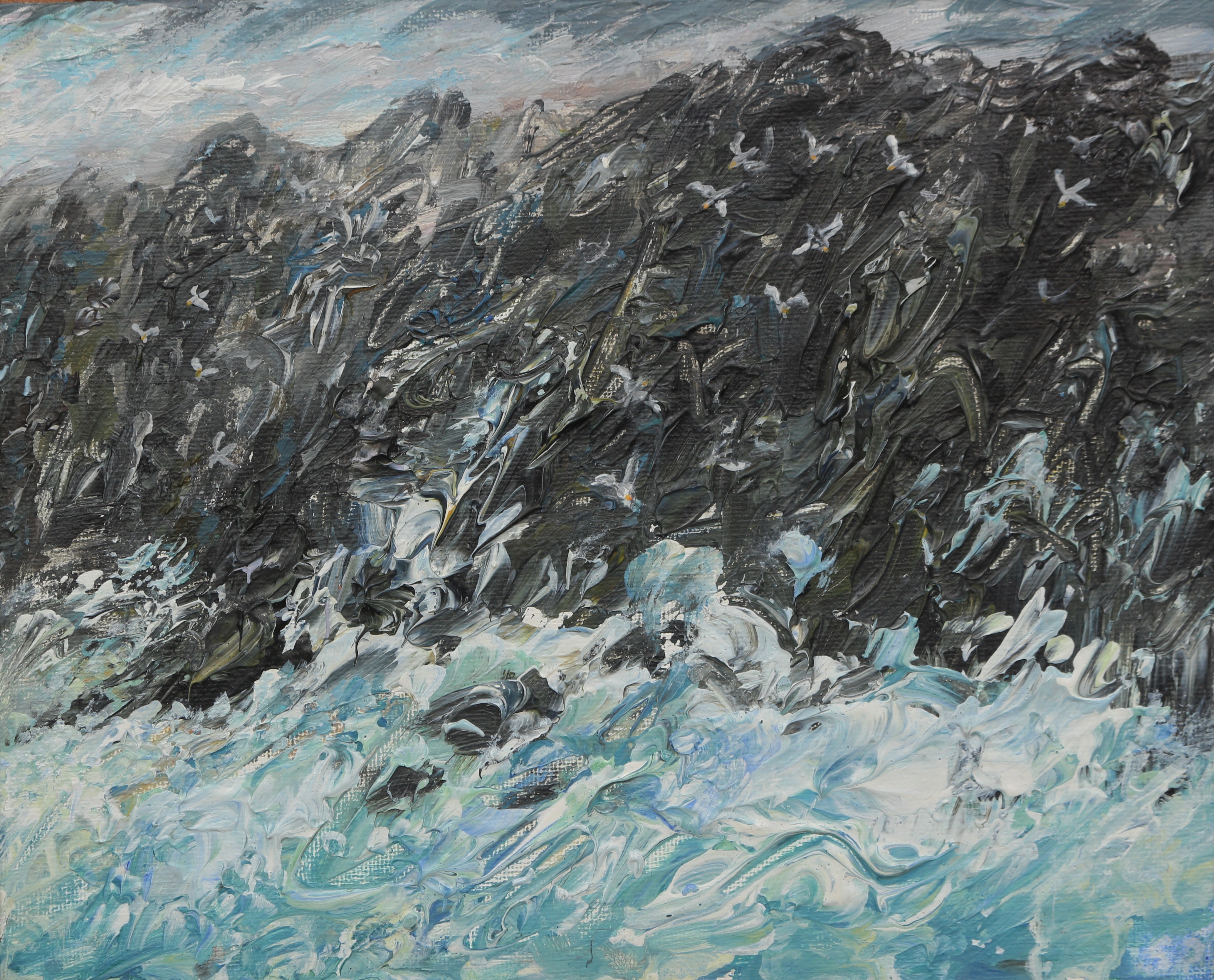 Sea Cliffs 20x25cm