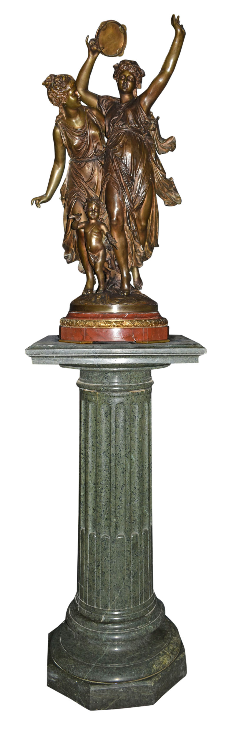 19th Century Bronze Statue by Gregoire 40"h