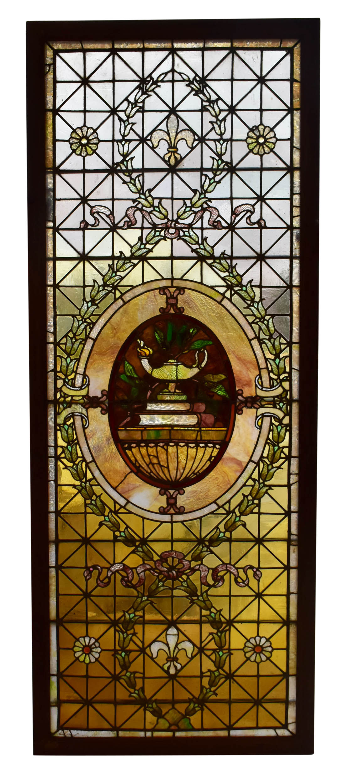 Stained Glass Window 98"h x 38"w