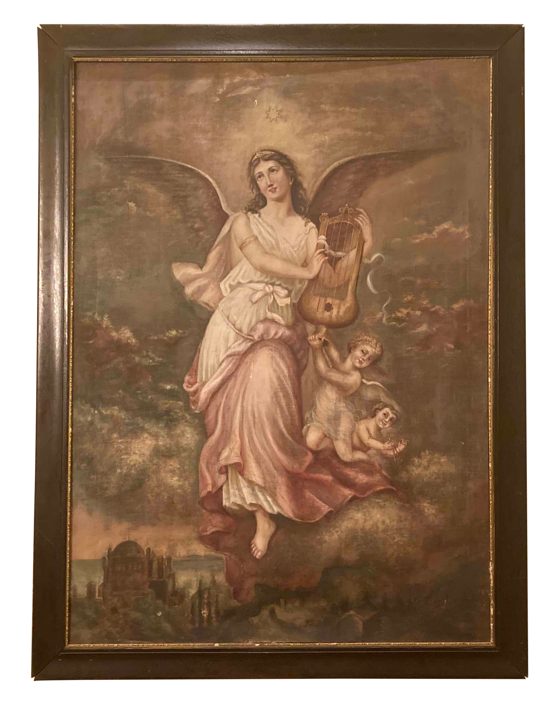 Painting on Tapestry 6'6"h x 5'w