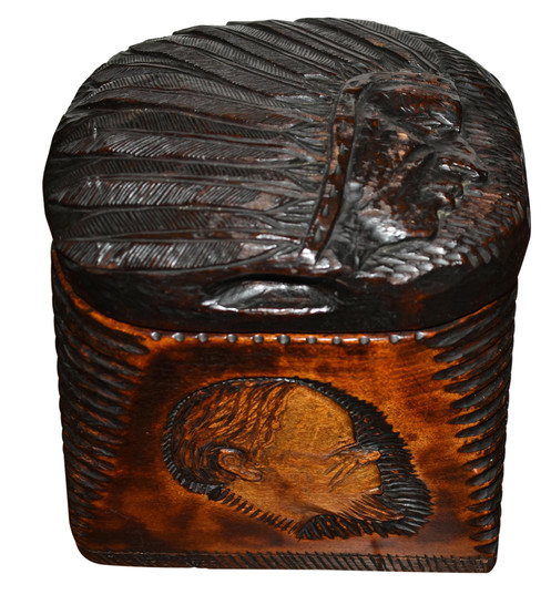 Carved Wood Indian Humidor