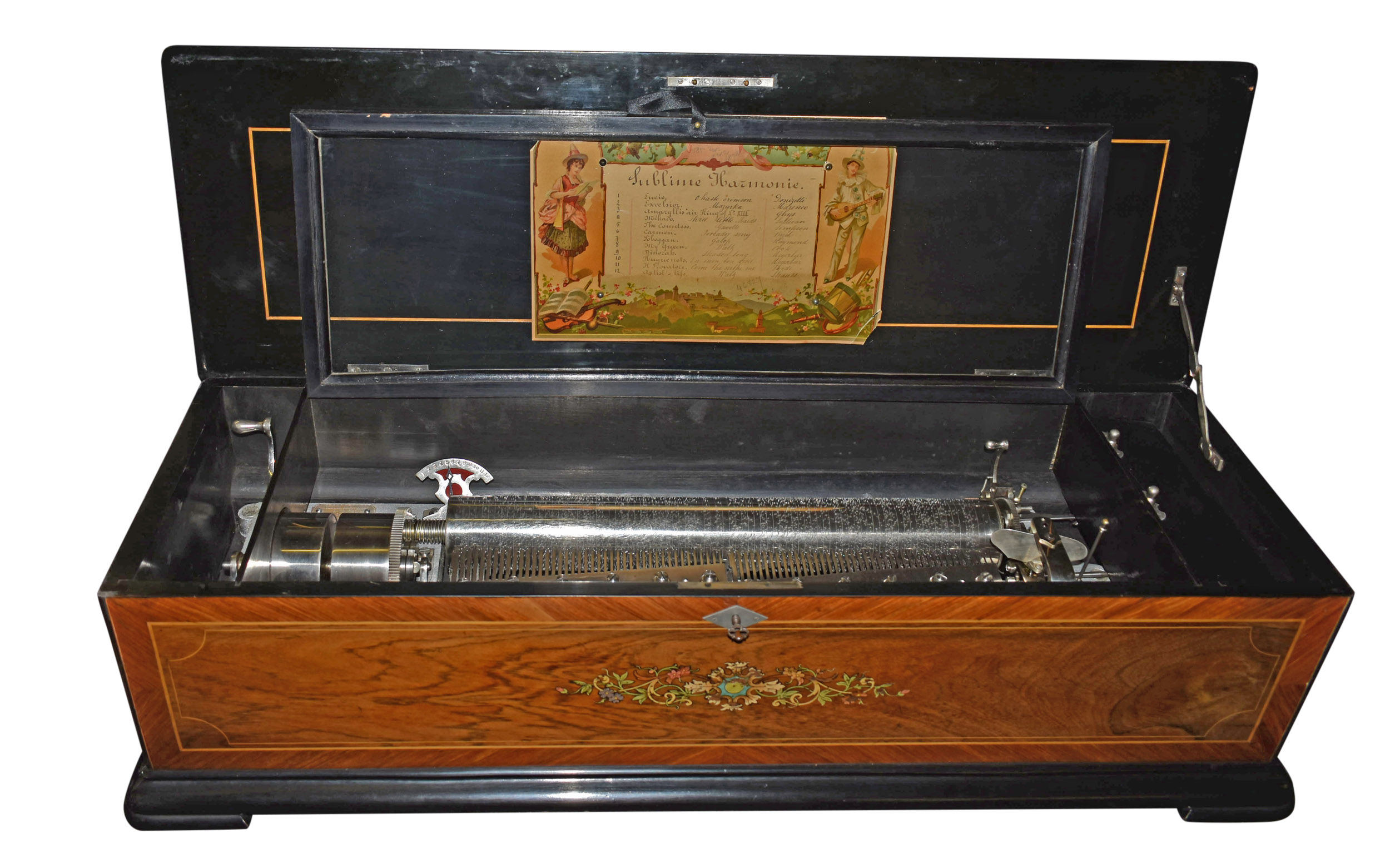 Rosewood Cylinder Music Box