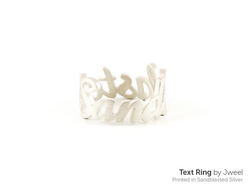 sandblasted silver