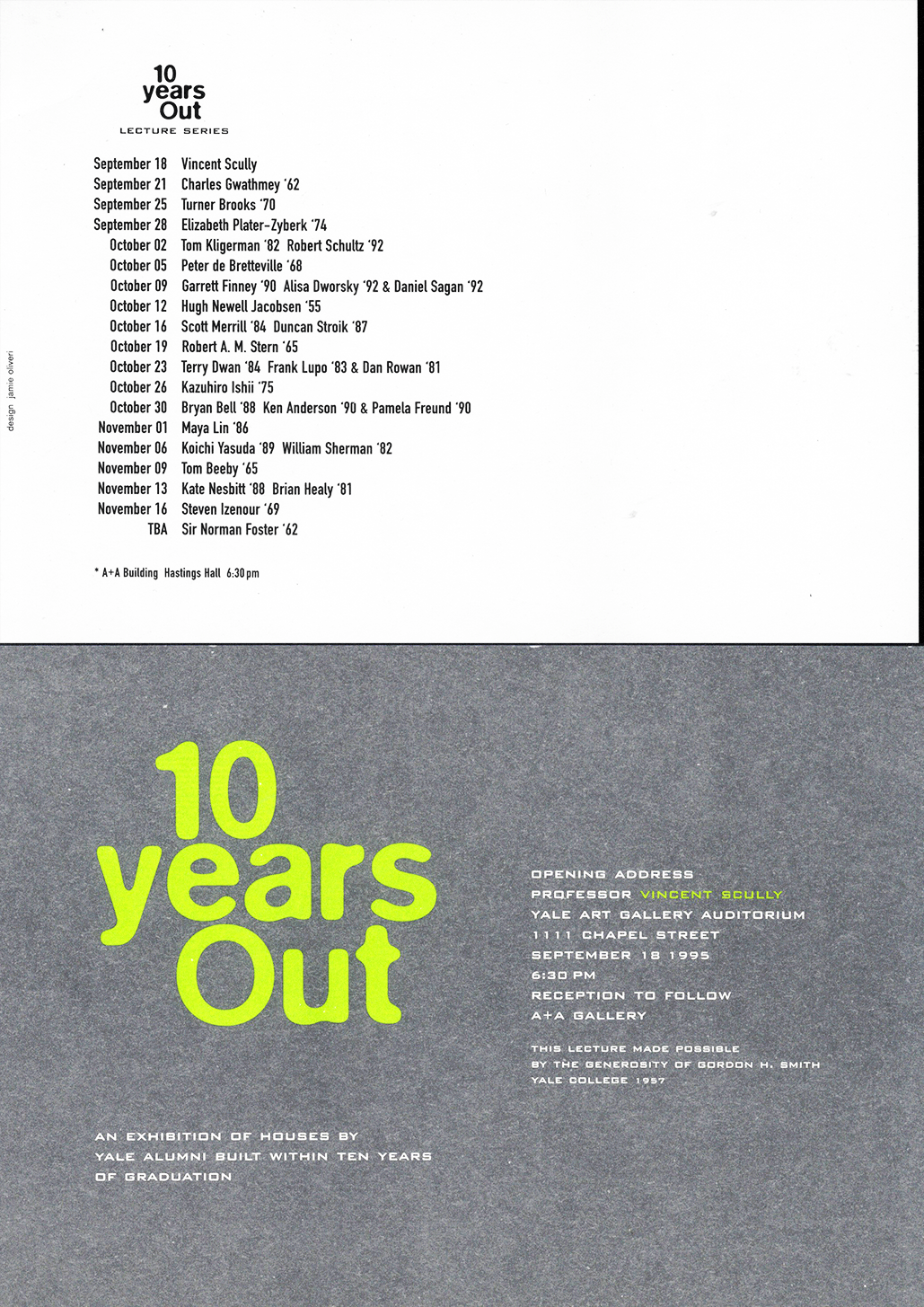 !0 Years Out - Yale 1995