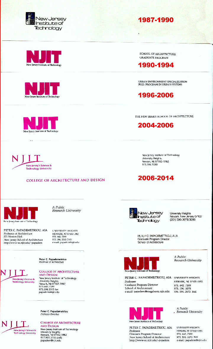 NJIT CHRONOLOGY