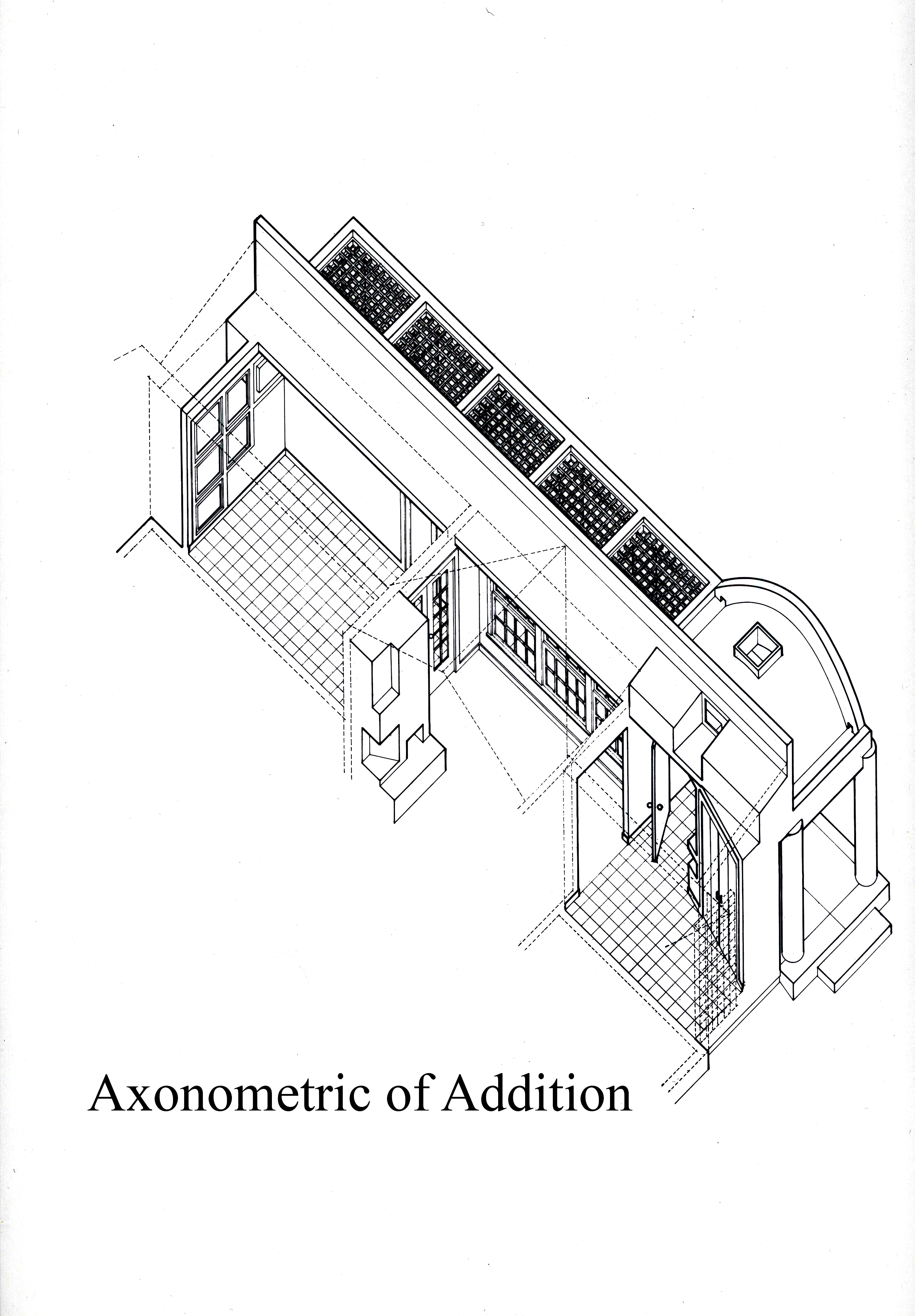 Axonometric of Addition