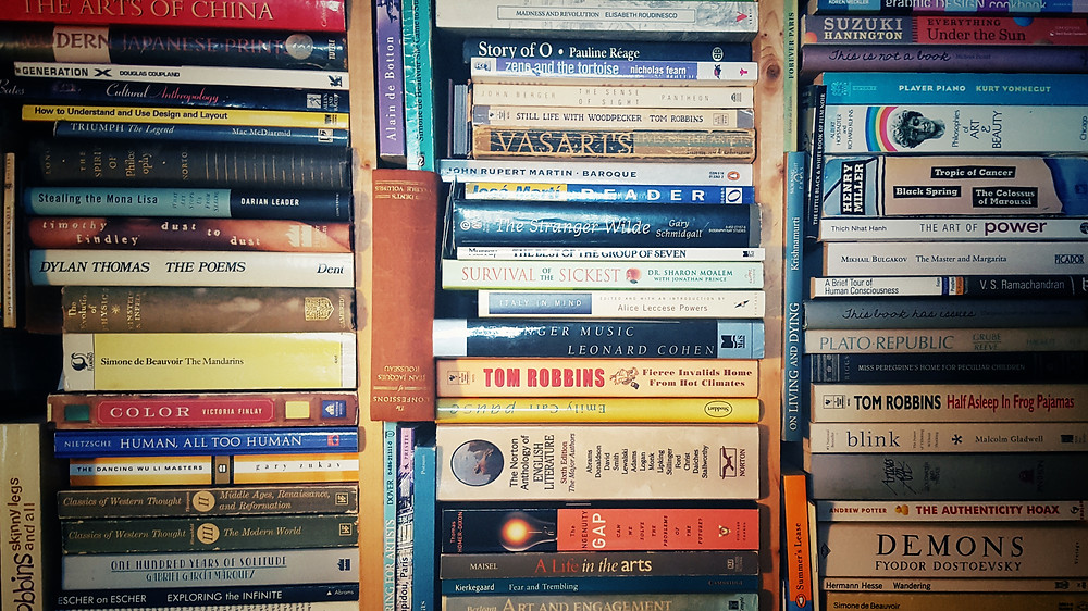 Part of my bookcase. This actually a vertical bookcase.