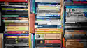 Part of my bookcase. This actually a vertical bookcase.