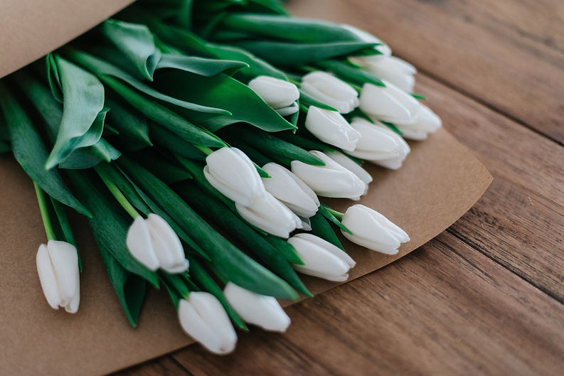 White Tulip Bouquet