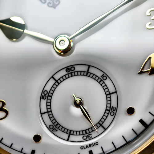 White enamel gold JD-X06S quartz wrist watch 37 mm | IXDAO WATCH CO