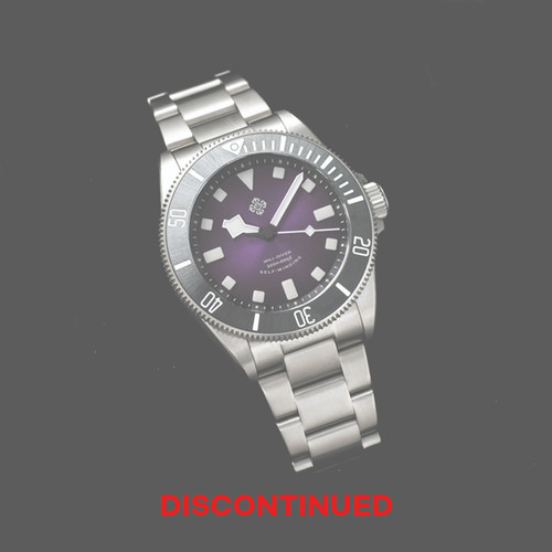 Purple X02T raw titanium dive watch 39 mm PT5000 Automatic | IXDAO