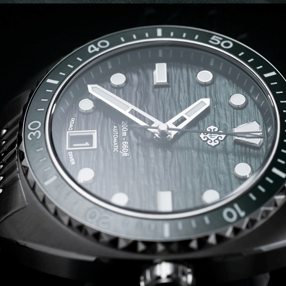 Ixdao Diver JD-X07S Green Wave | IXDAO WATCH CO