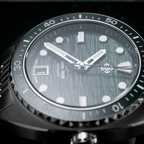 T9G RANGEAS ランジアス UNTOLD Ixdao Diver JD-X07S Green Wave | IXDAO WATCH CO