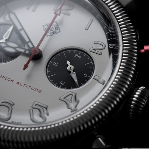 Ixdao white panda aviator 39 mm chronograph | IXDAO WATCH CO