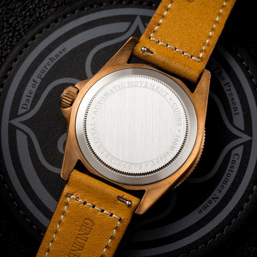 Blue JD-X02T bronze wristwatch mechanical movement 39 mm | IXDAO