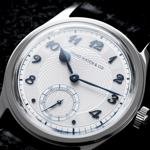 JD-X06S Stainless dress watch white guillochée | IXDAO WATCH CO