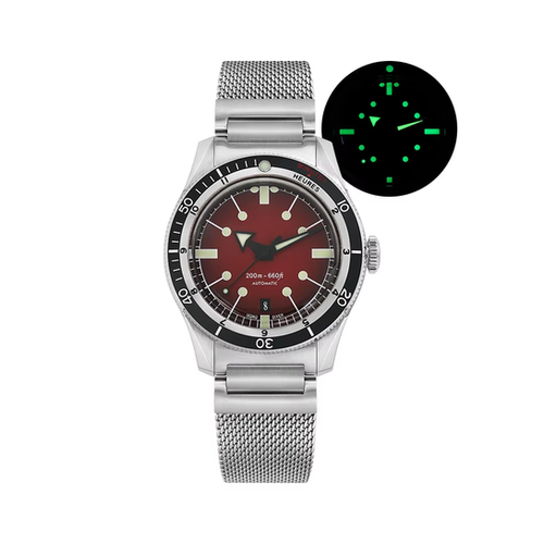 Red Ixdao 5303 automatic wristwatch stainless steel V3 | IXDAO