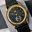 Thumbnail: Black brushed dial gold JD-X06S quartz wrist watch 37 mm