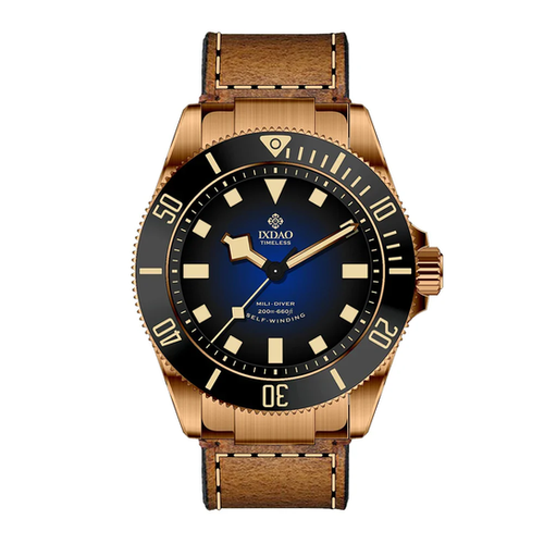 ディライブバイメタル Blue JD-X02T bronze wristwatch mechanical movement 39 mm | IXDAO