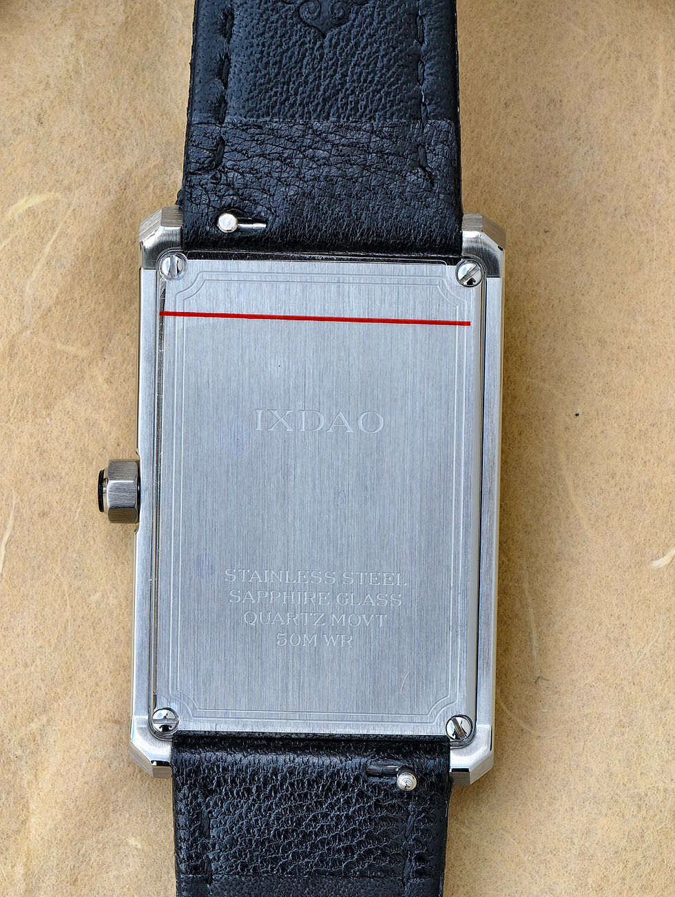 Thumbnail: White enamel JD-DZ09S quartz square wrist watch