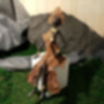 Miniature : Statue Dame assise