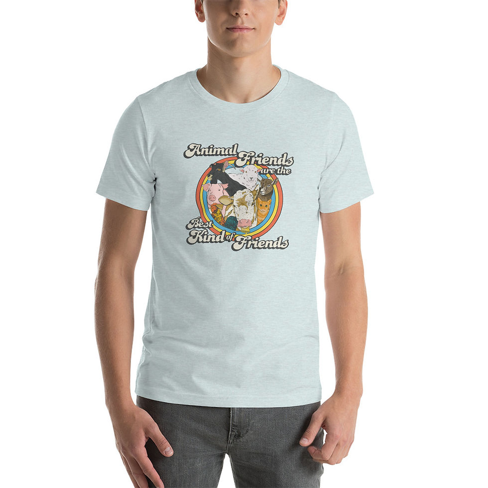 Thumbnail: Animal Friends Are The Best Friends Unisex t-shirt (13 color options)